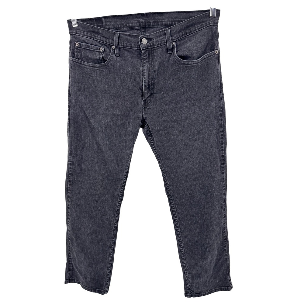 Levi 559 Jeans 36x32 Black Faded Relaxed Fit Dark Wash Mens